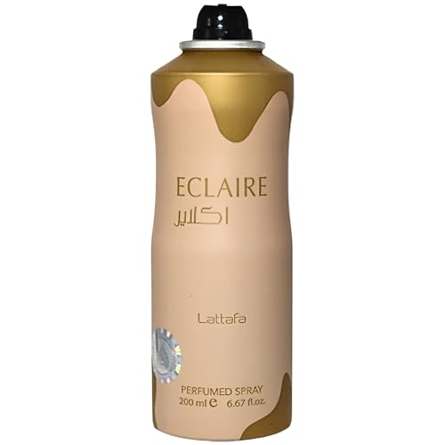 Lattafa Eclaire Deodorant Spray for Women 6.67 Fl Oz - Gourmand Floral Scent