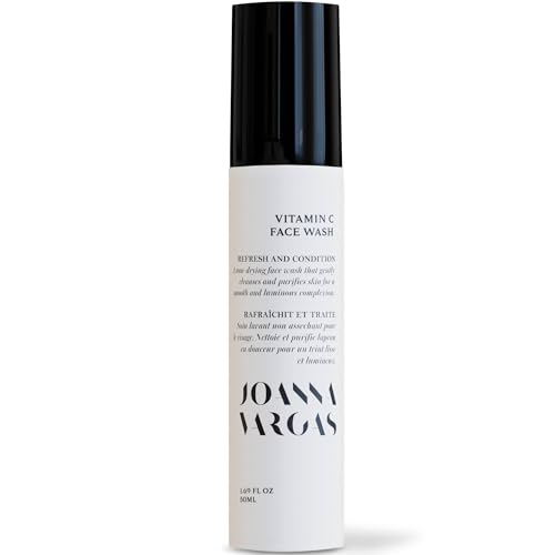 Joanna Vargas Vitamin C Face Wash for Women ? Hydrating Daily Facial Cleanser with Witch Hazel, Hyaluronic Acid & Galactoarabinan ? Gentle Clarifying Face Wash for Dry or Dull Skin ? 120ml