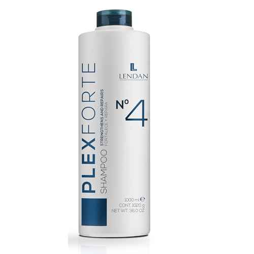 Lendan - Repair Shampoo - Plex Forte N¨¬4 Shampoo - 1000 ml - Repairs and Strengthens Hair - Deep Cleanses - Normalizes Hair pH - Anti-Frizz - Deep Hair Hydration