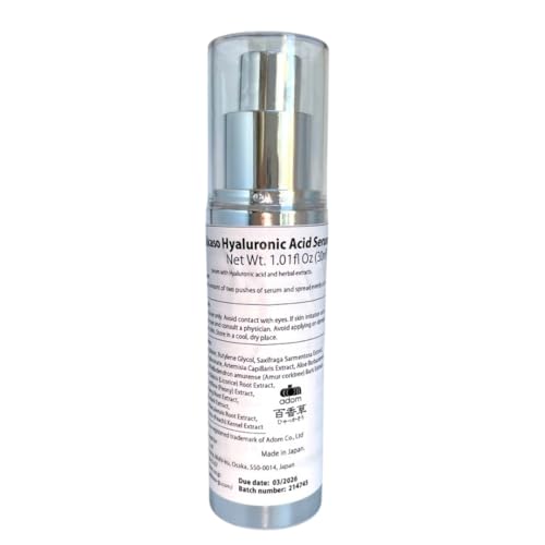 Hyakkaso Hyaluronic Acid Herbal Serum, Natural Skincare, Hot Spring Onsen Water & Minerals, Moisturing and Hydration, All Skin types 30ml 1.01fl Oz