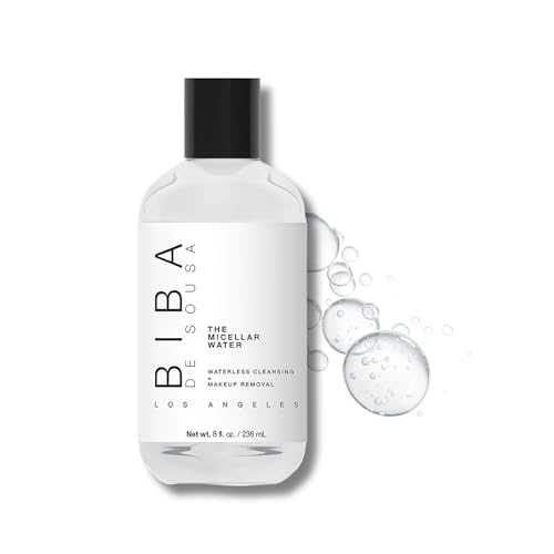 Biba De Sousa Micellar Water - No-Rinse Makeup Remover & Cleanser, 8oz