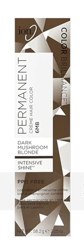 Ion Dark Mushroom Blonde Permanent Hair Color, 6MB - Vegan & Cruelty Free