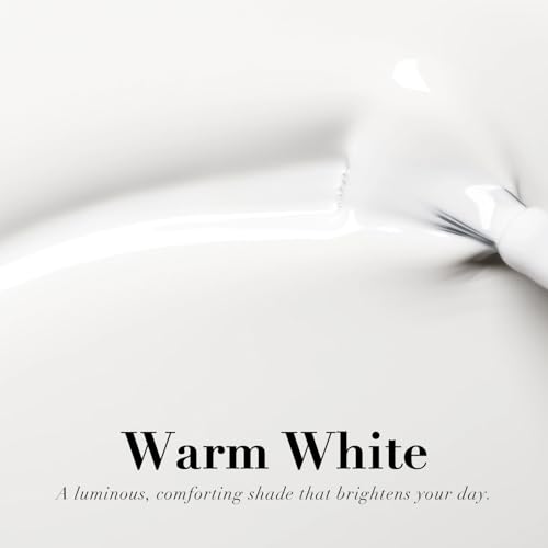 AZUREBEAUTY Warm White Nail Polish - Quick Dry Glossy Finish (18ml)