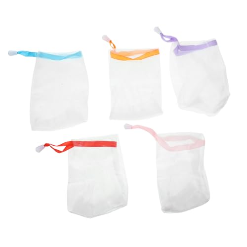10-Pack Soap Foaming Pouch with Drawstring – Mesh Soap Saver