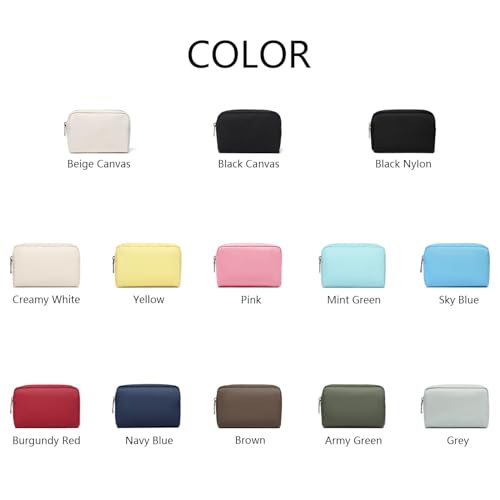 YONBEN Cotton Canvas Cosmetic Bag - Stylish Travel Carryall