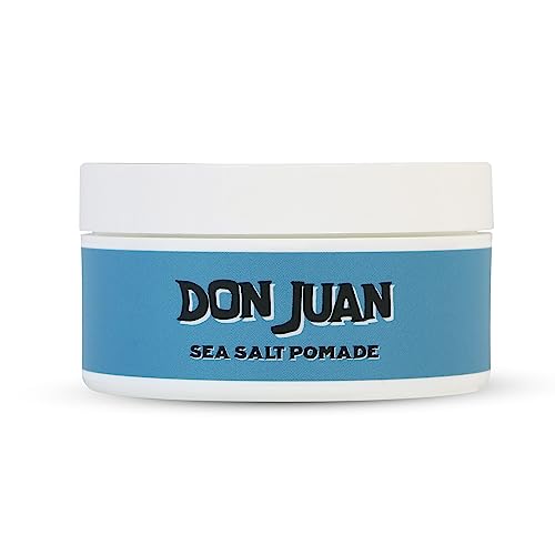 Don Juan Sea Salt Pomade | Water Based | Medium Hold | Medium Shine | Natural Plant Extracts and Ocean Minerals | Surf Wax Scent, 4 oz Pack of 3