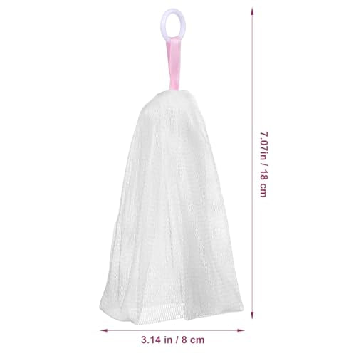 Ipetboom 3-Pack Soap Foaming Nets with Drawstring – Exfoliating Mesh Pouches