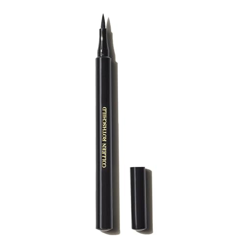 COLLEEN ROTHSCHILD Precision Liquid Liner | Shade: Jet Black | Intensely Pigmented, Matte Formula | Quick-Dry, Long Lasting & Smudge-Proof | Ultra Precise Felt Tip (0.041 fl oz)