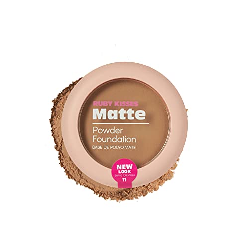 Ruby Kisses Matte Powder Foundation, 8 Shades, Full Coverage