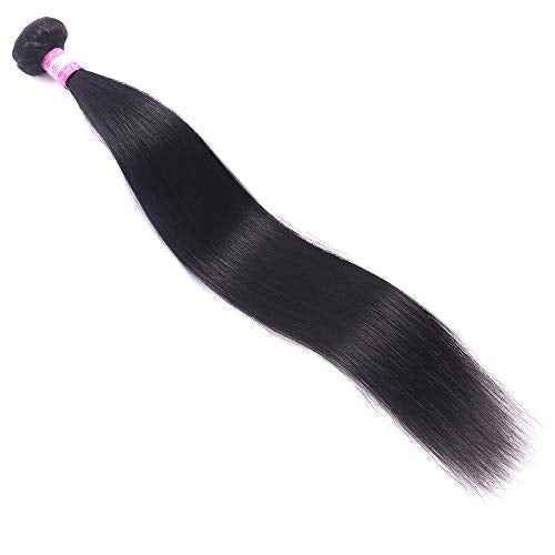 FQ Peruvian Straight Human Hair 1 Bundle 30 inch Unprocessed Virgin 10A Human Hair Bundles Double Weft Straight Human Hair Extensions Weave Bundles 100g/bundle Natural Color
