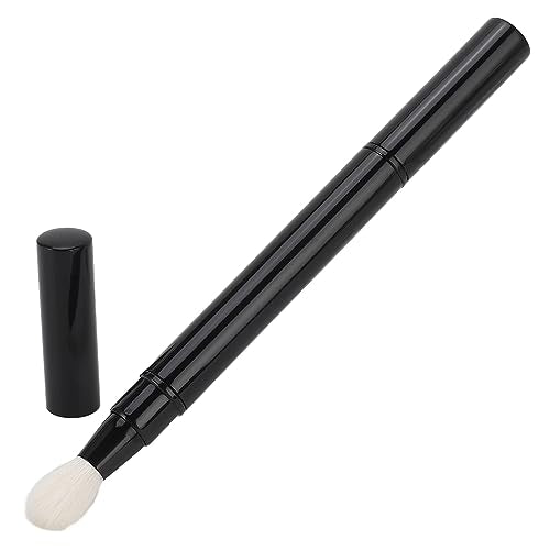 Dual Eyeshadow Brush, Eyeshadow Blending Brush Retractable Portable Double Ended Eye Makeup Brush Synthetic For Outdoor Travel Soft Easy To Apply With Automatic Sealing