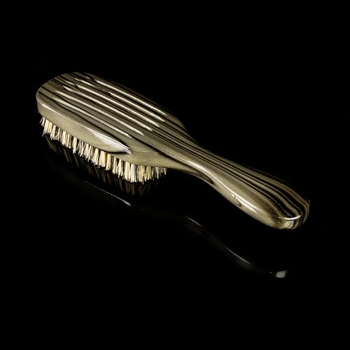 Torino Pro Wave Brush #8719-7 Row Medium bristles -100% Pure Boar Bristles - Great Workhorse for laying down your 360 Waves
