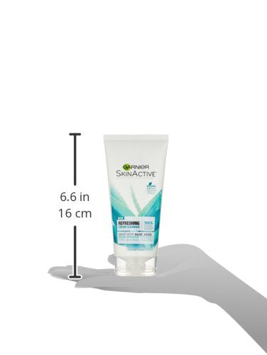 Garnier SkinActive Cream Face Wash with Aloe Juice, Dry Skin, 5.75 fl. oz.