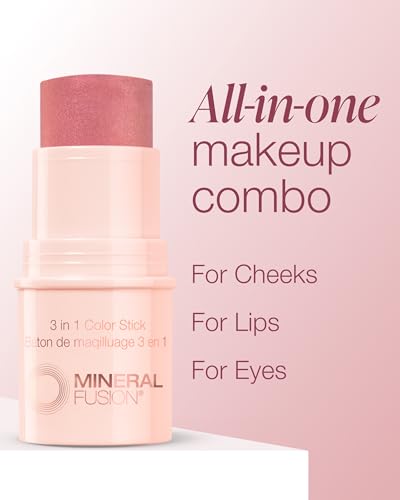 Mineral Fusion 3-in-1 Color Stick - Multi-Use Blush, Lip & Eye Tint
