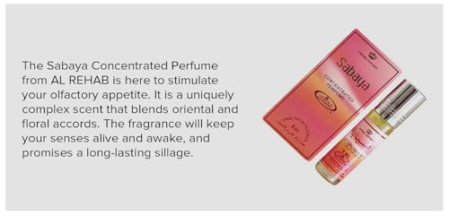 Al-Rehab Sabaya Concentrated Perfume Rollerball 0.2 Fl Oz / 6ml - Unisex