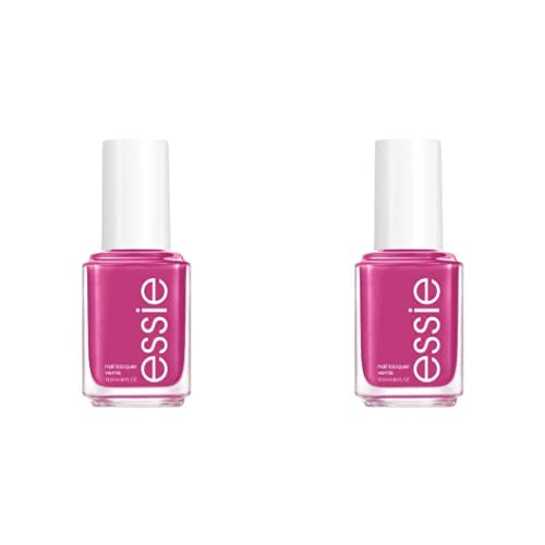 essie Salon-Quality Nail Polish, 8-Free Vegan, Swoon in the Lagoon, Mid-Tone Magenta, Swoon In The Lagoon, 0.46 Ounce (Pack of 2)