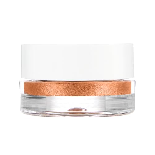 FLOWER BEAUTY By Drew Barrymore Chrome Crush Eyeshadow - Gel Powder + Buildable Formula - Shimmer + Glitter - Eyeshadow Topper (Copper)