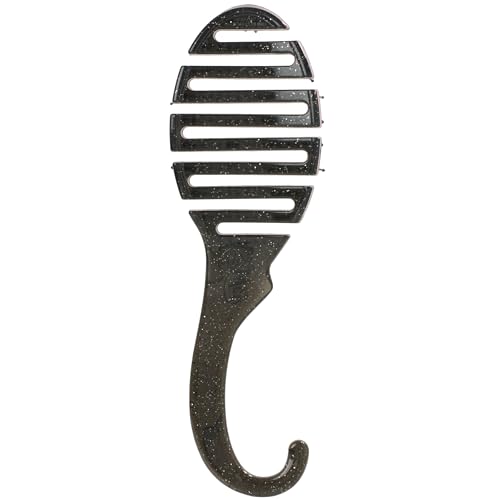 Wet Brush Shower Detangler - IntelliFlex Bristles, Black Glitter
