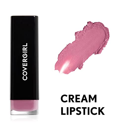 COVERGIRL Exhibitionist Lipstick Cream, Coquette Orchid 375, Lipstick Tube 0.123 OZ (3.5 g)