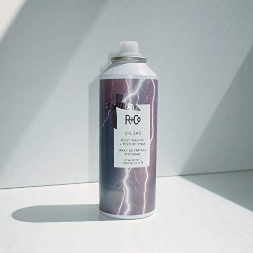 R+Co Zig Zag Root Teasing + Texture Spray | Durable Grit + Flexible Texture + Volume | Vegan + Cruelty-Free | 5 Oz