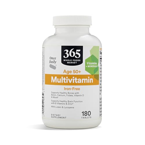 365 Whole Foods Mature Adult Once Daily Multivitamin - 180 Count