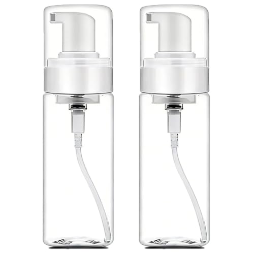 200ml Autdor Foam Pump Bottles 2-Pack - Clear Travel Soap Dispensers