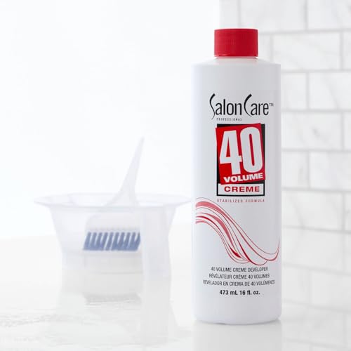 Salon Care 40 Volume Creme Developer 16oz - Strong Lift