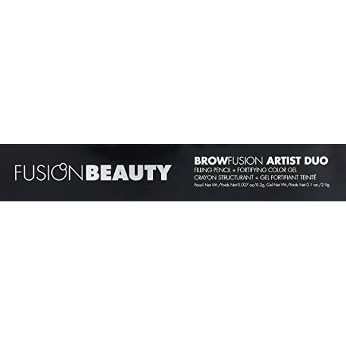 Browfusion Artist Duo Filling Pencil + Fortifying Color Gel, Brunette, 0.107 Ounce
