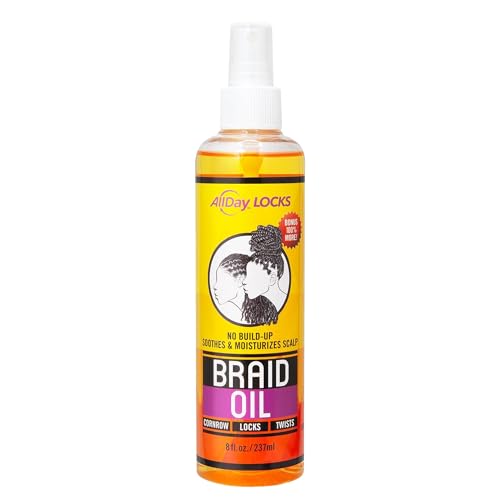 AllDay Locks Braid Oil Spray - Scalp & Hair Moisturizer, 8 oz