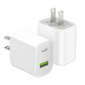 2 Pack USB-C Dual Port Wall Charger 20W Fast Charging