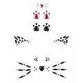 Black Cat Face Gems, Pink Cat Print Jewels, Face Crystal Jewels, Fake Cat Lash Gems Tattoo Eye Stick on for Men, Women, Kids, Halloween Prank Makeup Costume