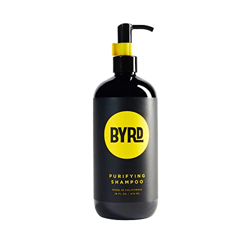 BYRD Purifying Shampoo – Gentle, Sulfate-Free Daily Cleanser, Adds Texture and Volume, For All Hair Types, 16 Oz