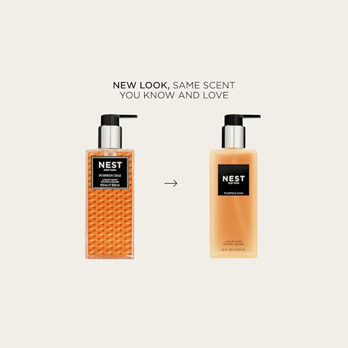 NEST New York Liquid Soap, Pumpkin Chai - 10 fl oz - Cleanses & Nourishes Skin - Approx. 300 Pumps Per Bottle - Gluten Free & Cruelty Free (Pack of 2)