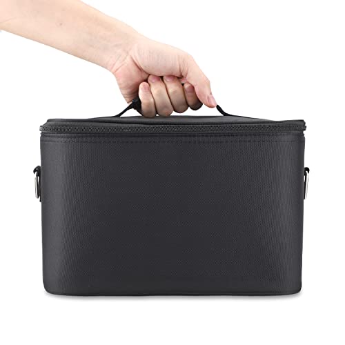 Noverlife Large Capacity Barber Carrying Case with Shoulder Strap, Professional Salon Hair Cutting Scissor Box Durable Hairdressing Tool Storage Bag Portable Hair Styling Makeup Pet Grooming Organizer