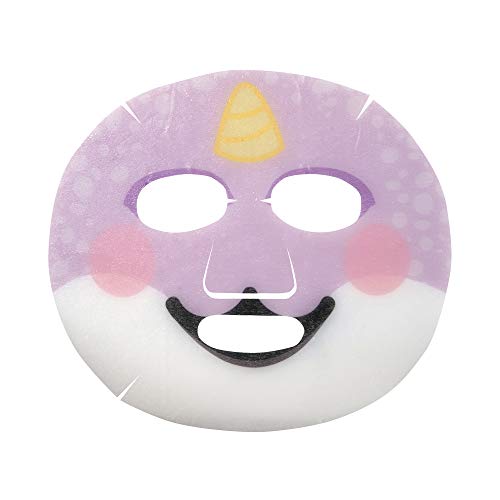 The Cr?me Shop | Korean Skin Care Lighten Up, Skin! Animal Narwhal Face Mask Sheet 3 Pack - Infused with Brightening Vitamin C