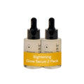 Acure Brightening Glow Serum - Anti Aging Face Serum, Bright Glow for Women & Men, Facial Skincare with Argan Oil and Cranberry Seed Oil, Vegan & Cruelty Free - 1 fl oz (2 Pack)