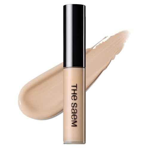 THESAEM Cover Perfection Tip Concealer, Liquid Multi-Use Concealer, Full Coverage Makeup for Acne Dark Spots Dark Circles Hyperpigmentation and Blemishes, 0.2 fl. oz. (#1.5 Natural Beige)