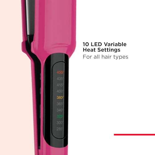 REVLON Smooth Brilliance Ceramic Extra Long Flat Iron, 1-1/2" inch