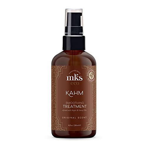Earthly Body MKS eco Kahm Smoothing Hair Treatment, Original Scent - Vegetable Keratin Protein, Moroccan Argan Oil, Hemp Seed Oil - Vegan & Cruelty Free Conditioner - 1 Count