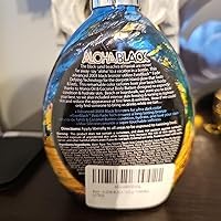 Tan Asz U Aloha Black 200X Advanced Black Bronzer Tanning Lotion, 13.5 oz