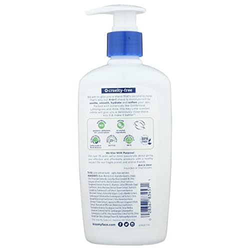 KISS MY FACE Cool Mint Moisture Shave, 11 FZ