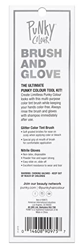 Punky Hair Color Brush & Glove Kit - 3 Pack