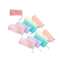 12Pc Exfoliating Mesh Soap Pouches with Drawstring - Multicolor