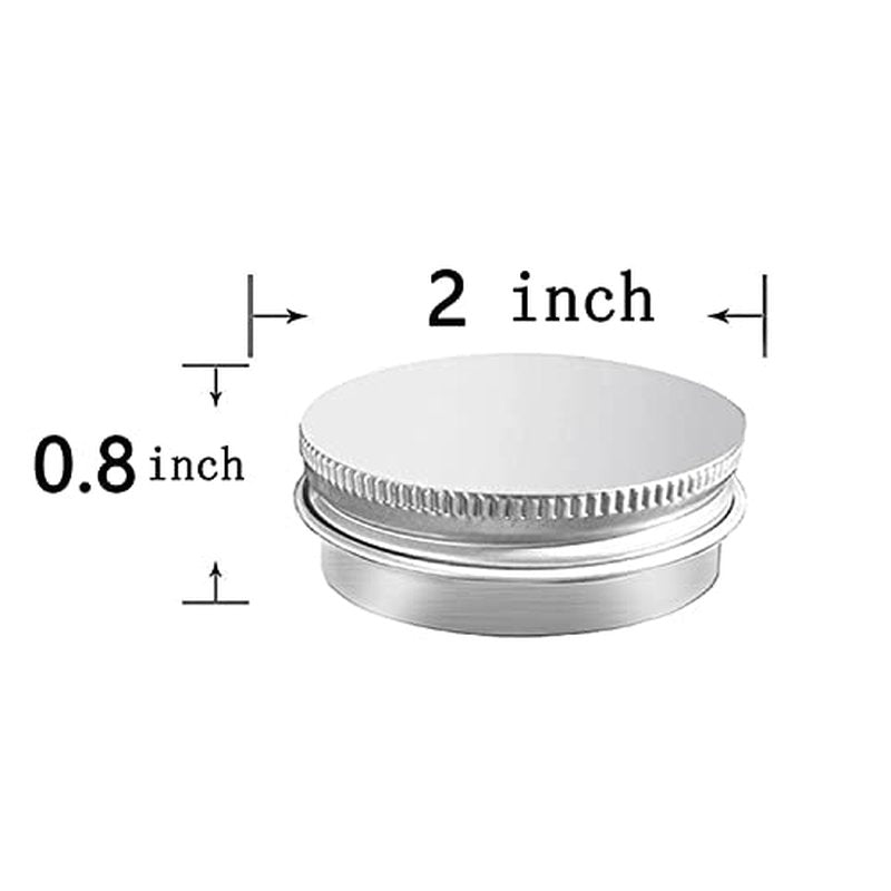 20 Pack 1 oz Aluminum Tin Jar with Screw Lid