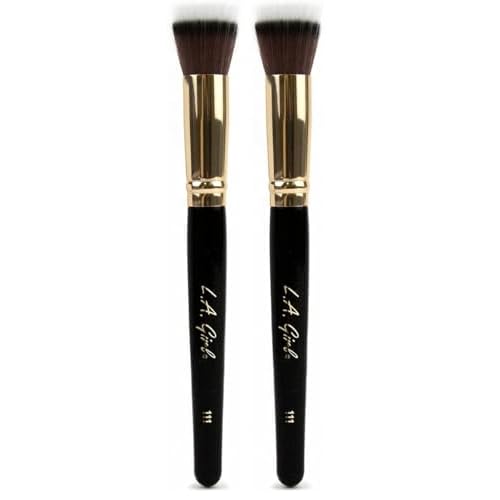 L.A. Girl Mini Stippler Brush, Mini Stippler Brush GPB111 (Pack of 2)