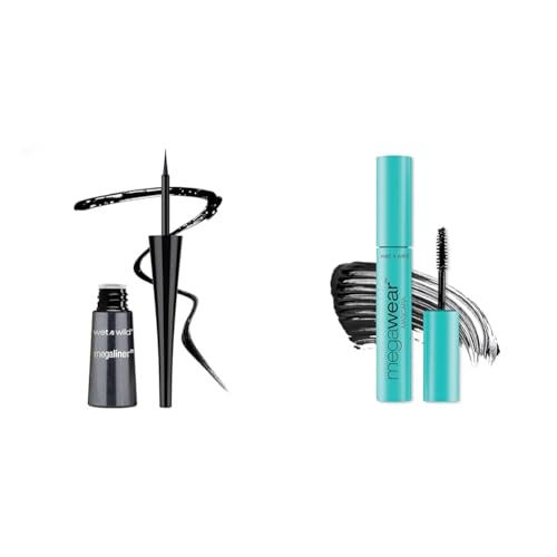 Wet n Wild MegaLiner Liquid Eyeliner & Volumizing Mascara Bundle