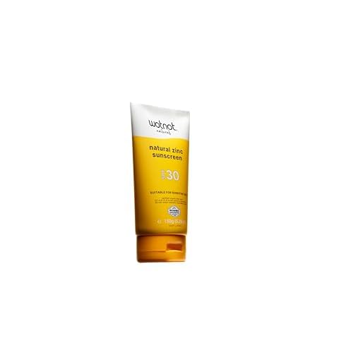 Sunscreen Natural Zinc for Sensitive Skin 150g - Wotnot Naturals Family SPF30 broad spectrum protection UVA & UVB, natural aloe vera, jojoba oil & Vit E, suitable for eczema skin.