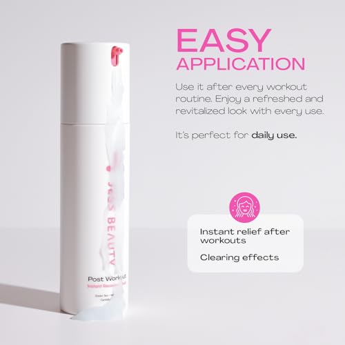 JESS BEAUTY | Post Workout Face Moisturizer Gel Mask with Niacinamide & Centella Asiatica | Skin Care Revitalizing 1.7 fl oz