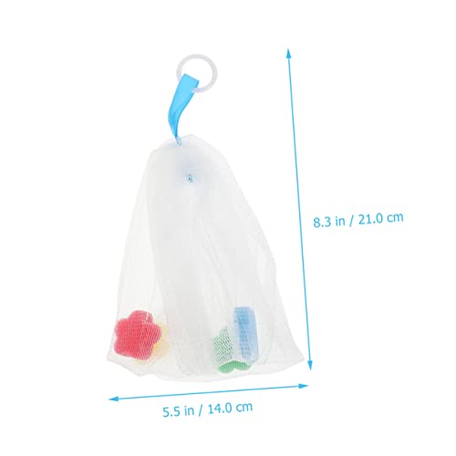 Facial Foaming Nets for Soap - 4pcs Exfoliating Bubble Maker Pouches