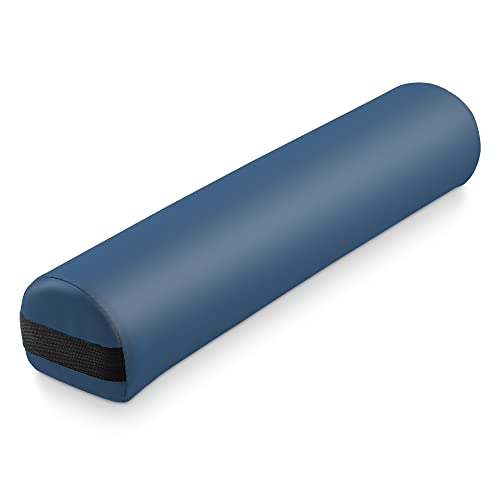 Saloniture 3/4 Round Massage Table Bolster Pillow for Knee & Neck - Blue